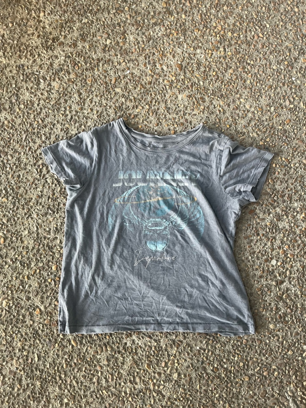 journey graphic band tee size m